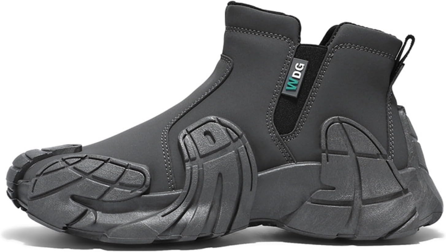 Men's Casual Sneakers with Thick Sole for Height Boost, Non-Slip Comfortable Walking Shoes, Warm Faux Leather All-Season Fashion Footwear