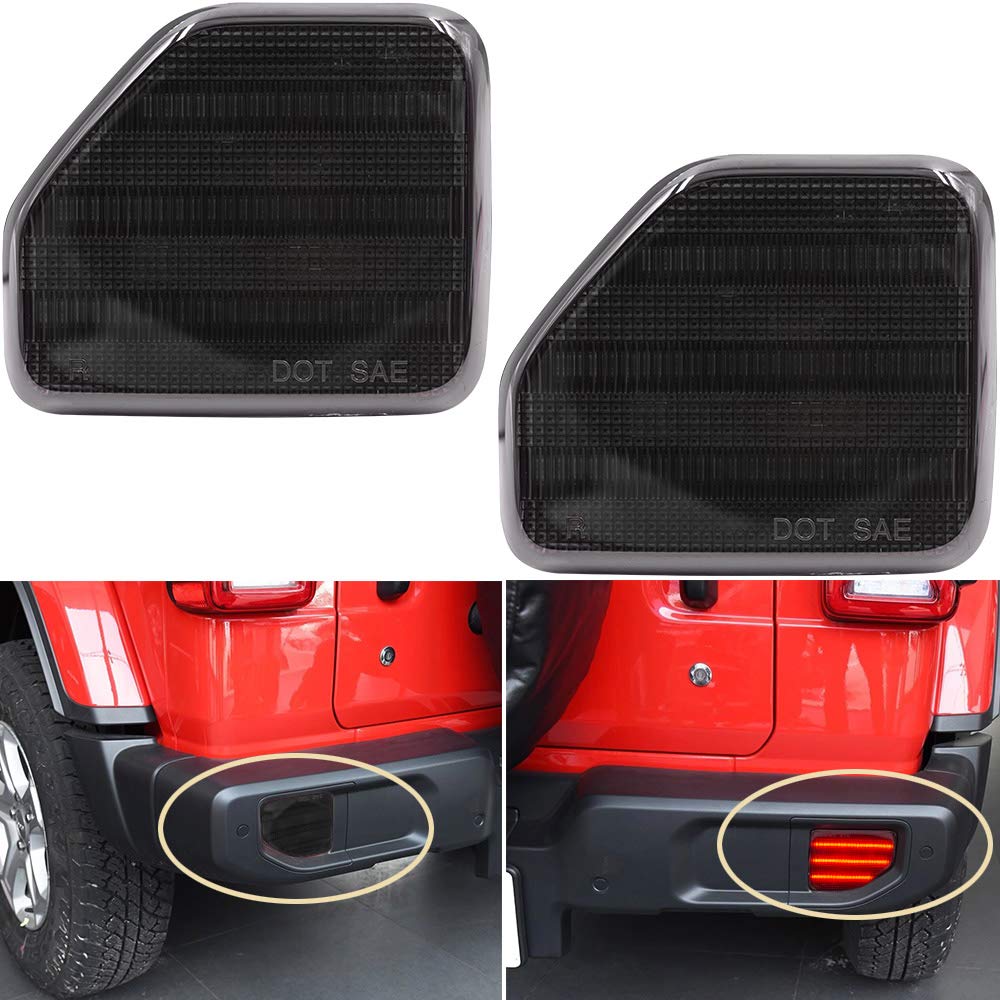 Buy Smoked Lens Wrangler LED Rear Bumper Reflector Fog Light for 20182020 Jeep Wrangler JL