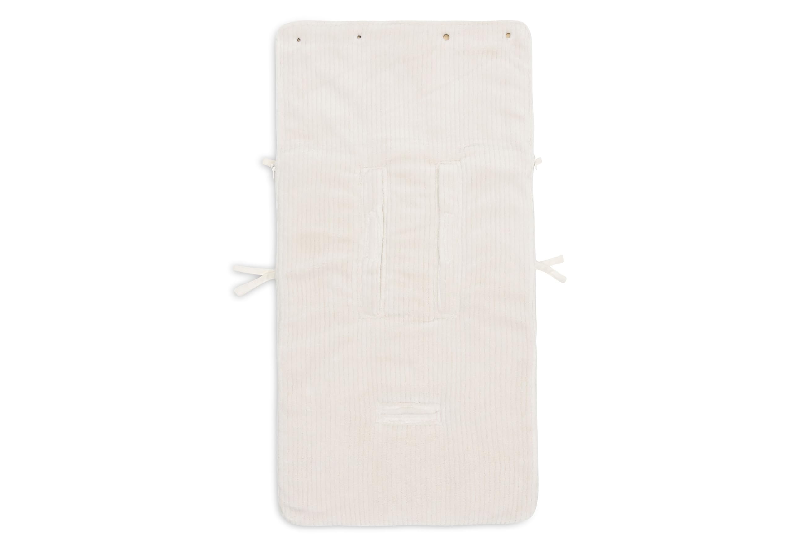 Jollein Fußsack Cloudy Rib Oatmeal Babyschale Kinderautositz Gruppe 0+ Kinderwagen 3-Punkt- 5-Punkt-Gurt Rippstruktur Fleecefutter
