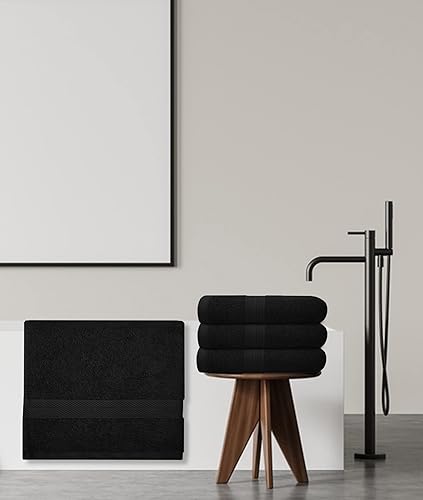 Miniatura 8 de Avalon - Juego de 6 toallas de baño para baño, 100% algodón, color azul eléctrico, paquete de 6 (22 x 44 pulgadas), juego de toallas de baño de