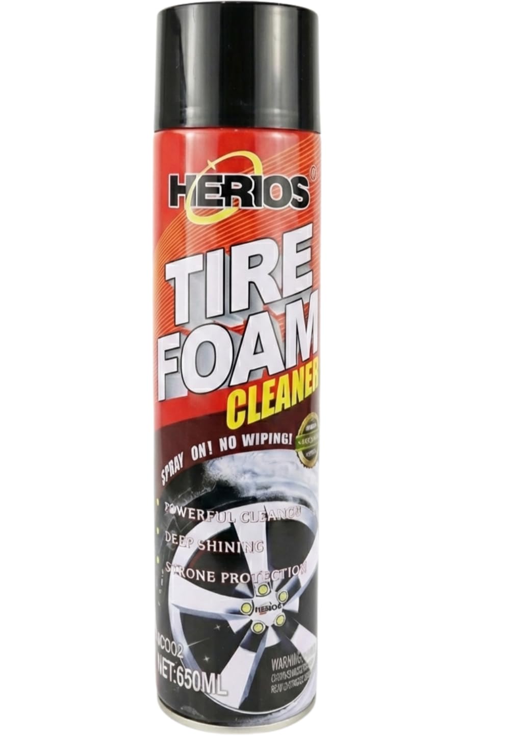 Tire Foam Cleaner, 650ml, Spray, Deep Clean