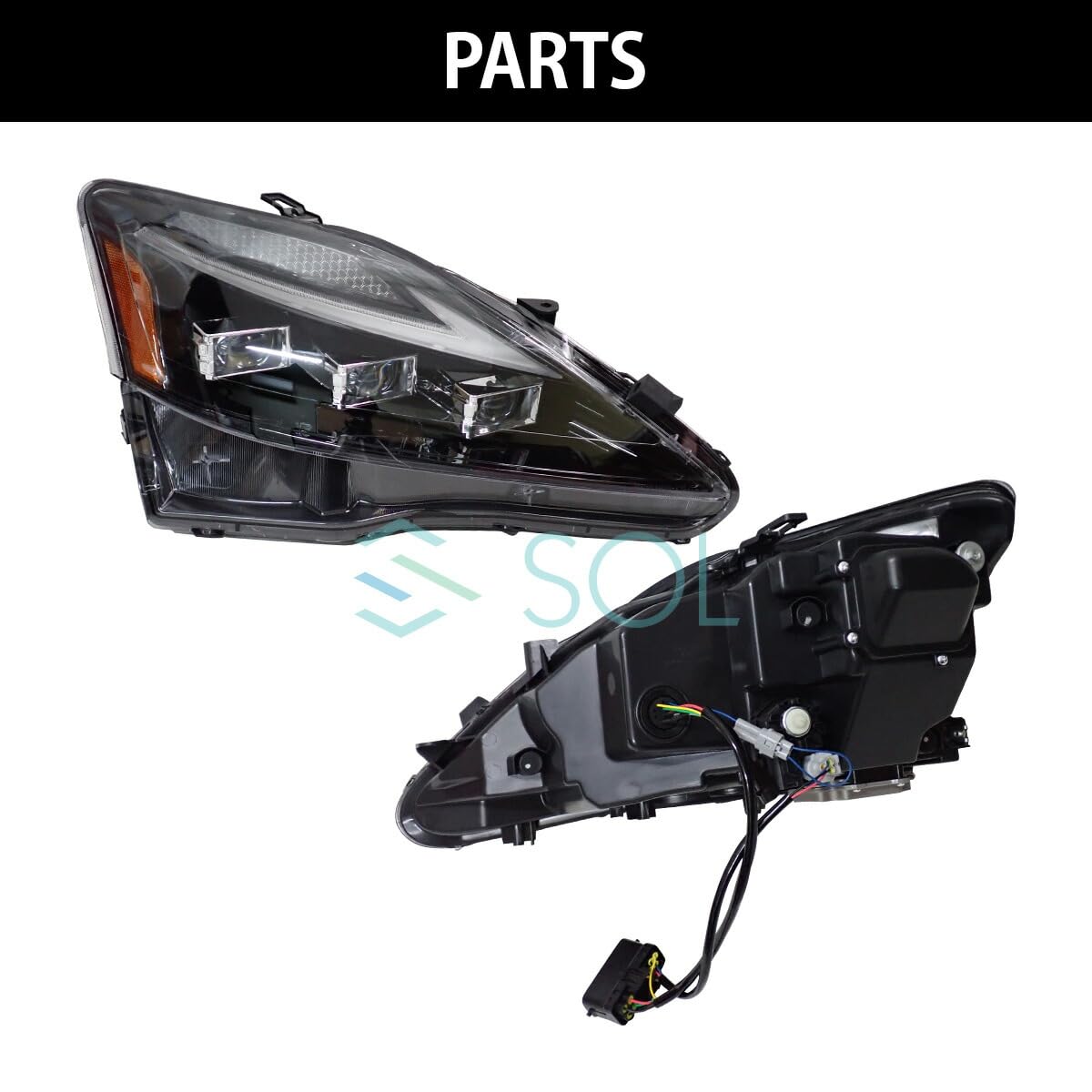Amazon | 30系後期ルック レクサス車用 三眼ヘッドライト LEDヘッド 