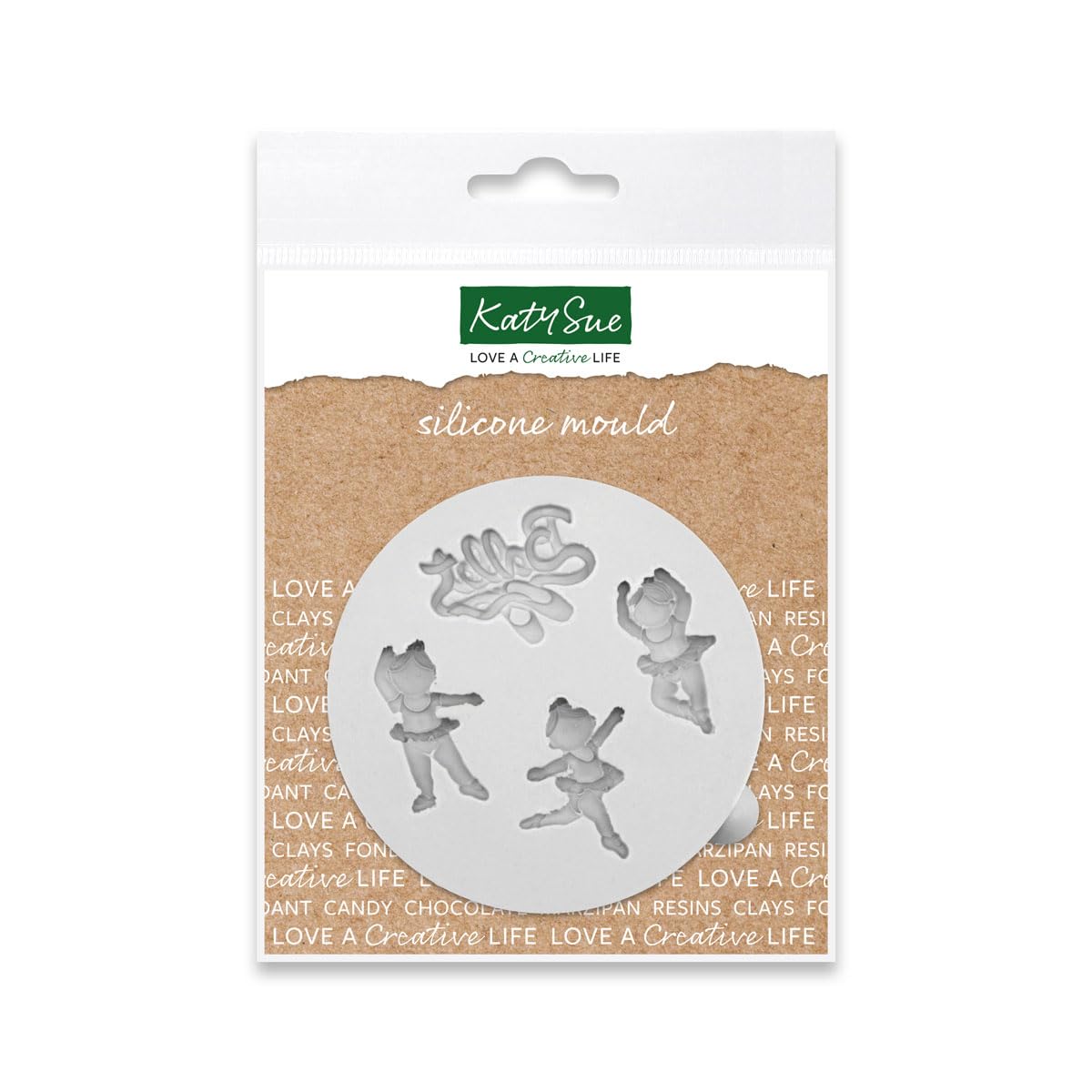 Moule silicone ballerines Katy Sue pour decoration gateau et modelage