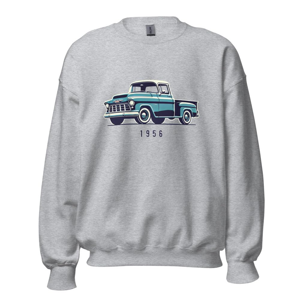 1956 Chevy 3100 bluza dla antycznych właścicieli pickupów entuzjastów motoryzacji okrągły dekolt