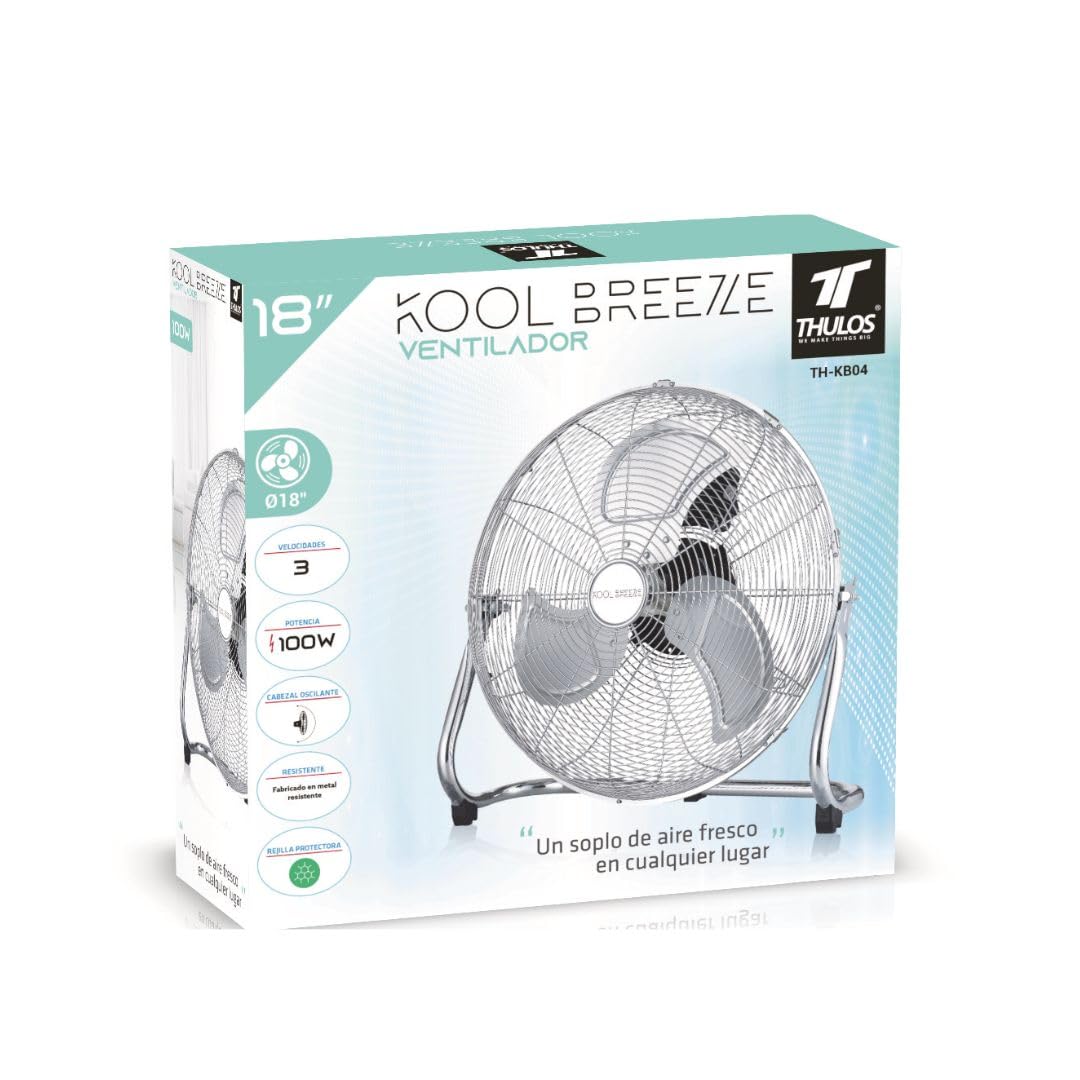 Ventilateur haute puissance 100w 45cm th-kb04 thulos