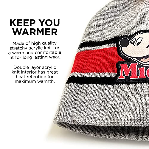 Image of Mickey Mouse Boys' Toddler Winter Hat, Scarf & Mittens Set for Ages 2-4 Or Hat, Scarves & Kids Gloves Sets for Ages 4-7