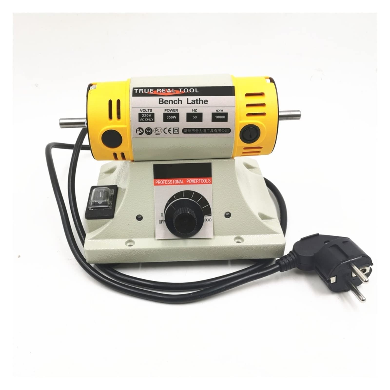 350W Lucidatrice Fai Da Te Lavorazione Del Legno Giada Gioielli Banco Tornio Rettifica Motore Albero Flessibile Tubo 0.4-6.5mm,Alta Precisione