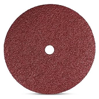 BHA Aluminum Oxide Resin Fiber Sanding and Grinding Discs, 9 x 7/8 Arbor Hole - 25 Pack 24 Grit
