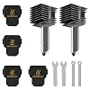 2PCS A1A1 Mini Hotend Nozzle 0.4mm Hardened Steel Replacement Parts with 4PCS Silicone Cover for Bambu Hotend A1 Series Only Including Bambu A1A1 Mini
