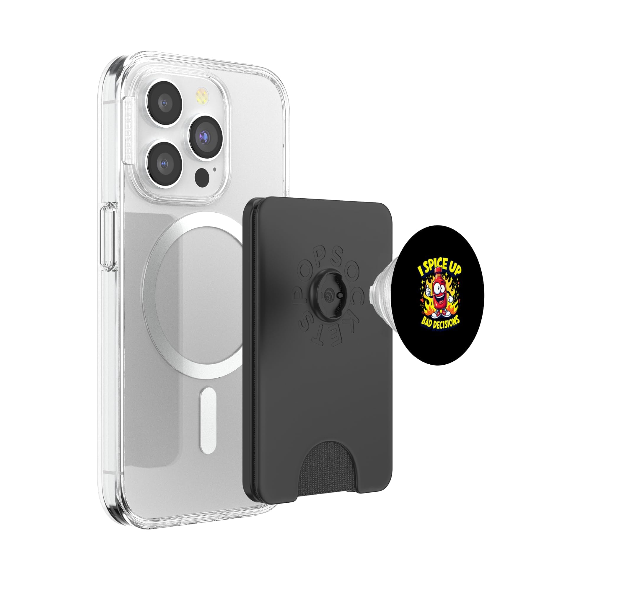 I Spice Up Bad Decisions E Salsa Piccante PopSockets PopWallet per MagSafe
