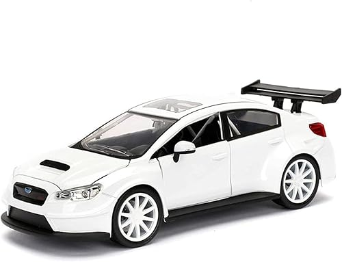 Modelo de escala de autos de juguete 124 para Subaru WRX STI aleación de metal deportivo a presión para automóvil de carreras, modelo de simulación,