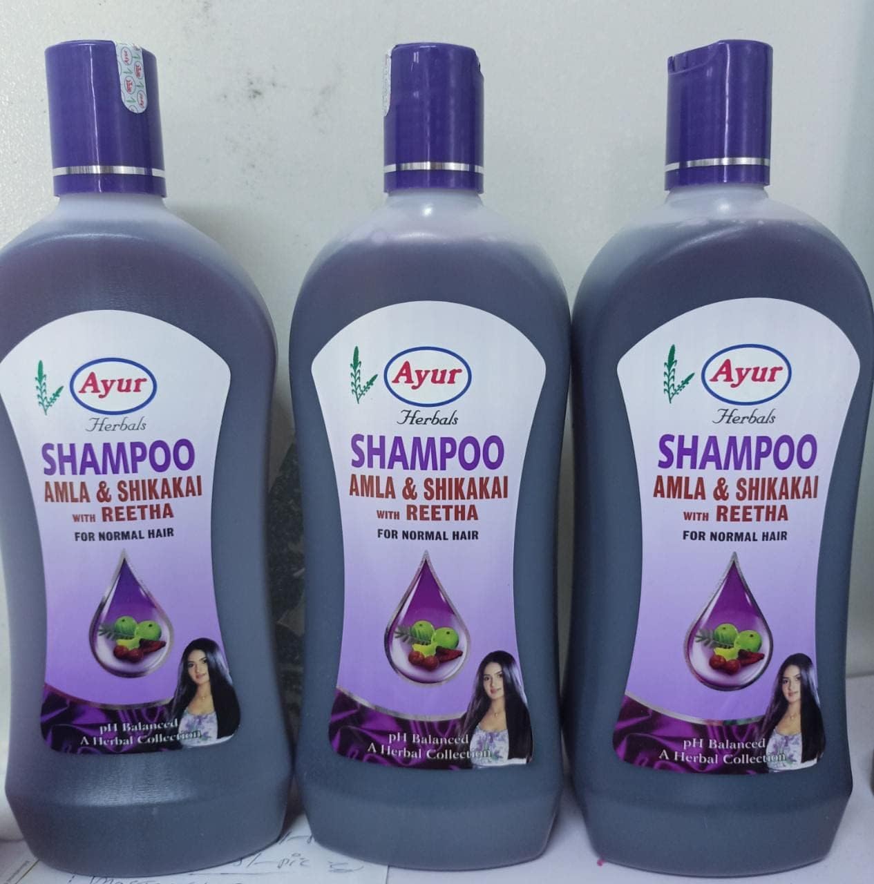 Ayur Herbal Shampoo Amla & Shikakai with Reetha for Normal Hair (Pack of 3)-image-37