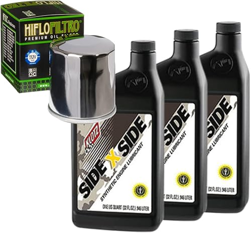 Kit de cambio de aceite para Yamaha 2000 YFM400FA Kodiak 4WD SRA sintético 10W-40