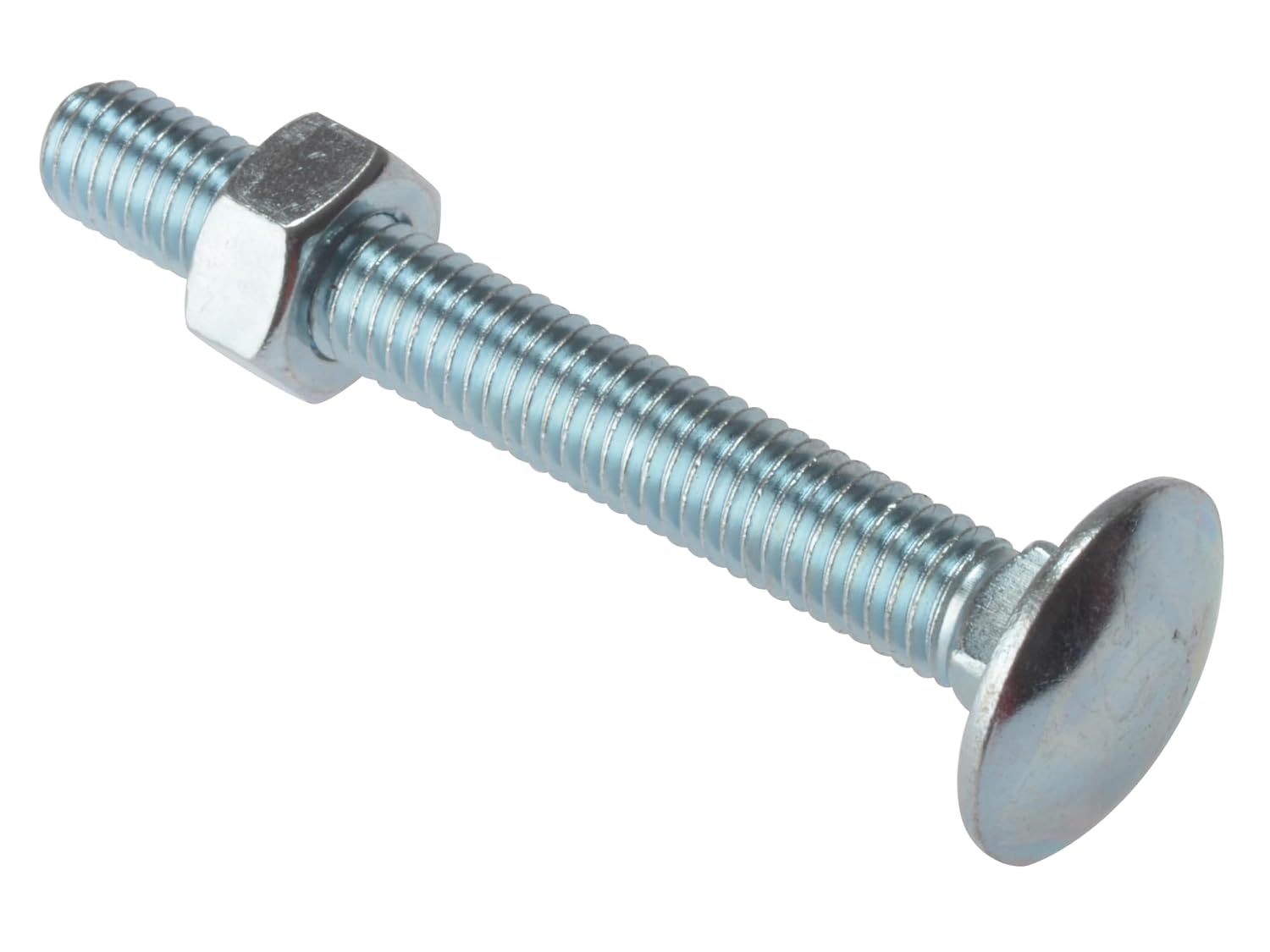 F/FIX Carriage Bolt & NUT ZP M8 X 90 BAG10