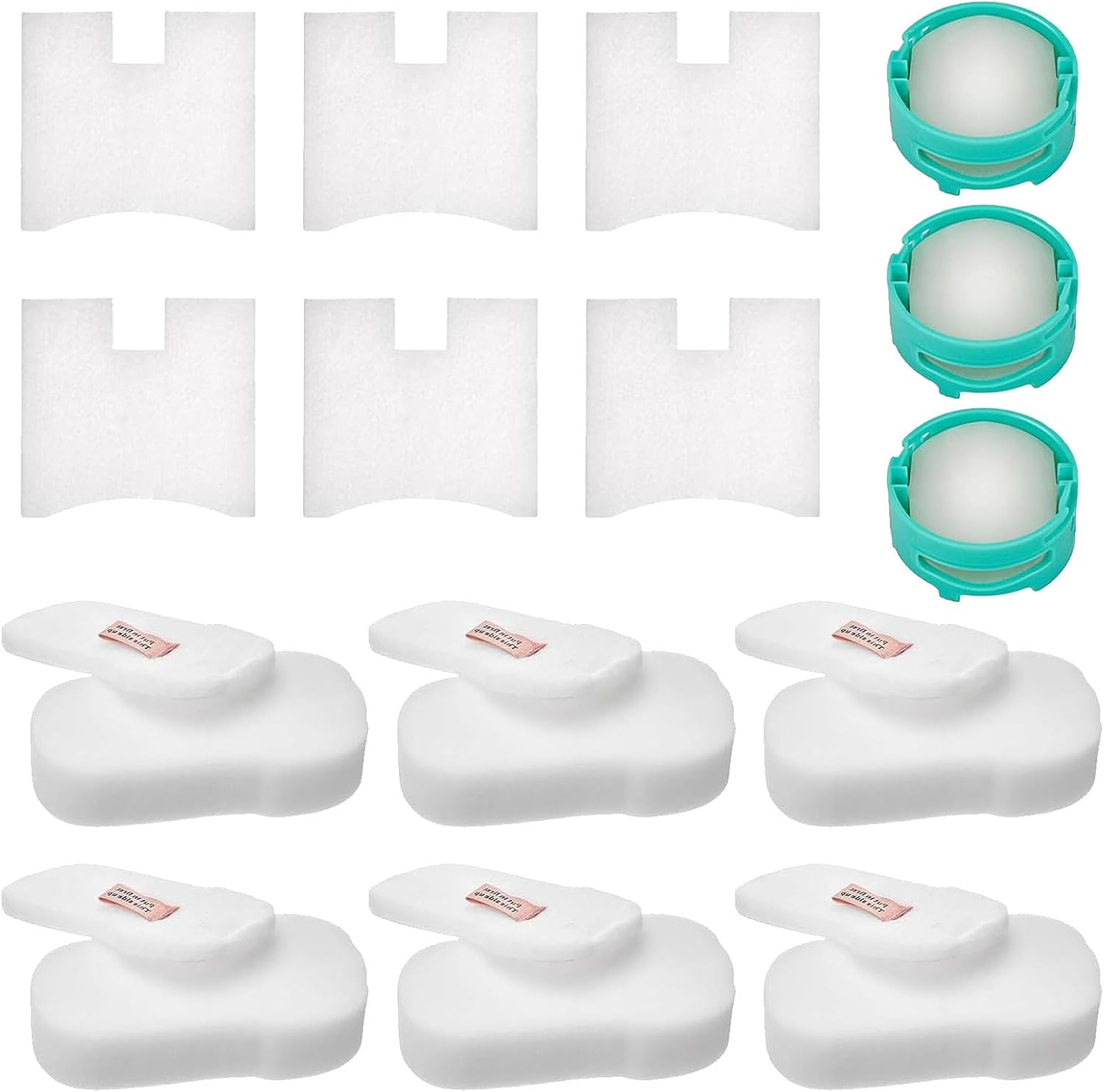 HZ700 Filter Fit for Shark HZ700 HZ702 QS175QBL QS175QGN PowerFins HairPro Odor Vacuum, Part 1541FC3000,XFFKHZ2000 XPMFHZ2000