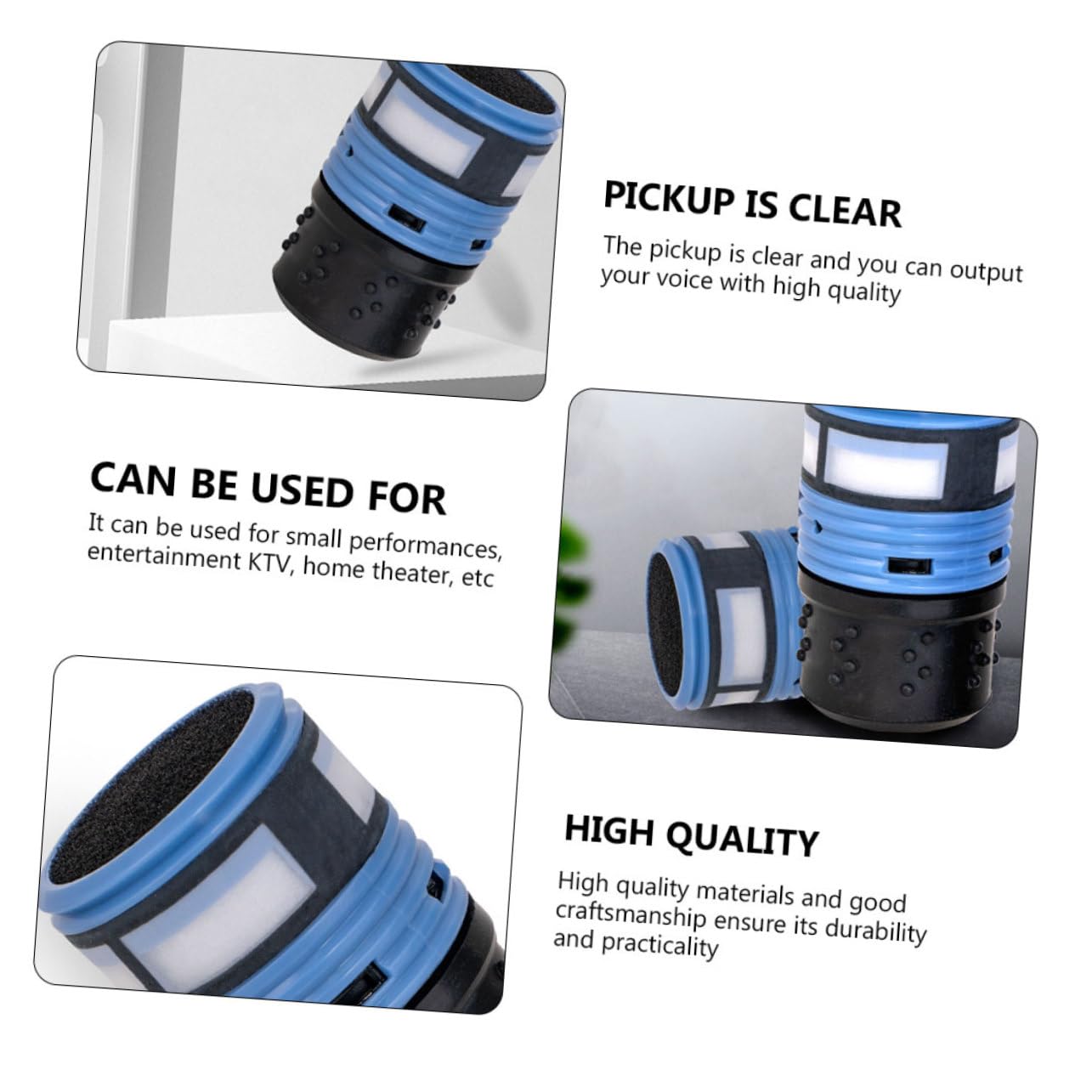 SEWACC Dynamic Mic Ktv Microphone Replacement Uni-directional Microphone Capsule Gaming Mic Accessory