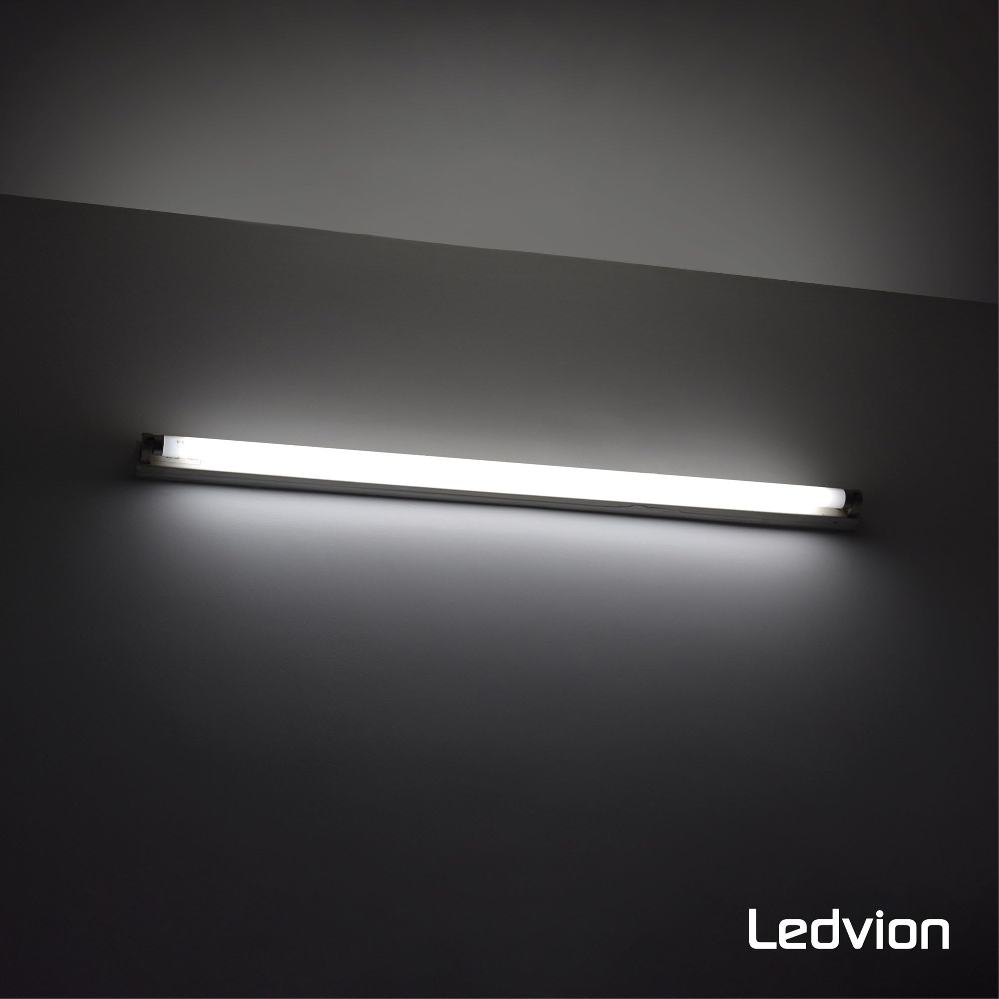 Ledvion - 5X LED Röhrenlampe, 120CM, 18W, 6500K, 185lm/W, Energieklasse B, inkl. LED Starter