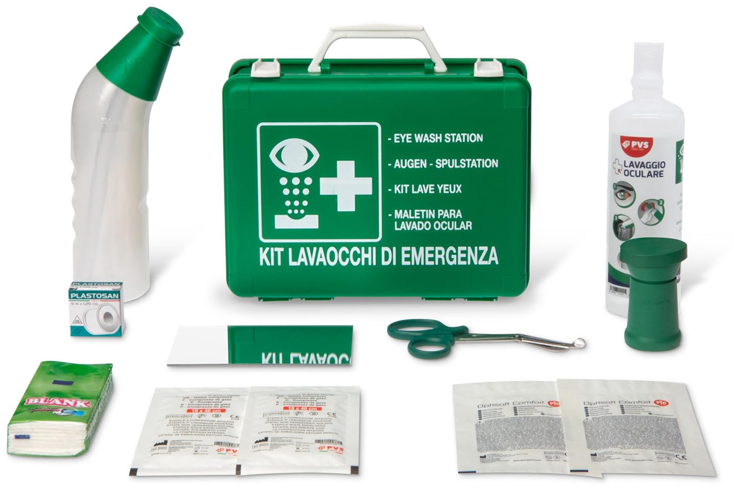Valigetta di Pronto Soccorso lavaocchi di emergenza 259x205x87,5 mm