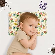 Baby Mustard Seed Pillow with Supersoft Fur Fabric With 0-36 Months | Cartoon Print Infant Head Support Cushion (Gift - Blue)