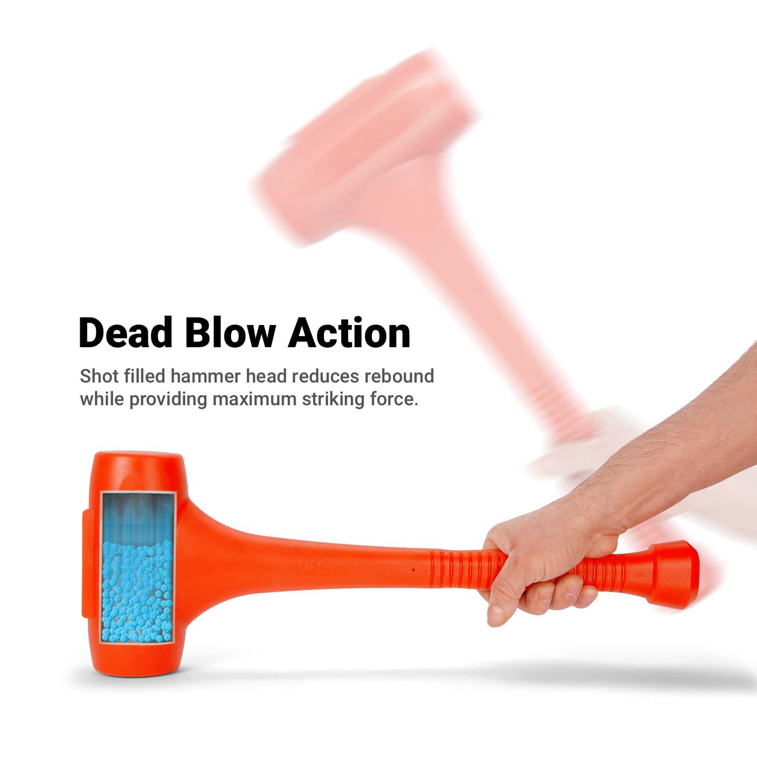 Capri Tools CP10102 C102 12 lb Dead Blow Hammer, 36-1/2