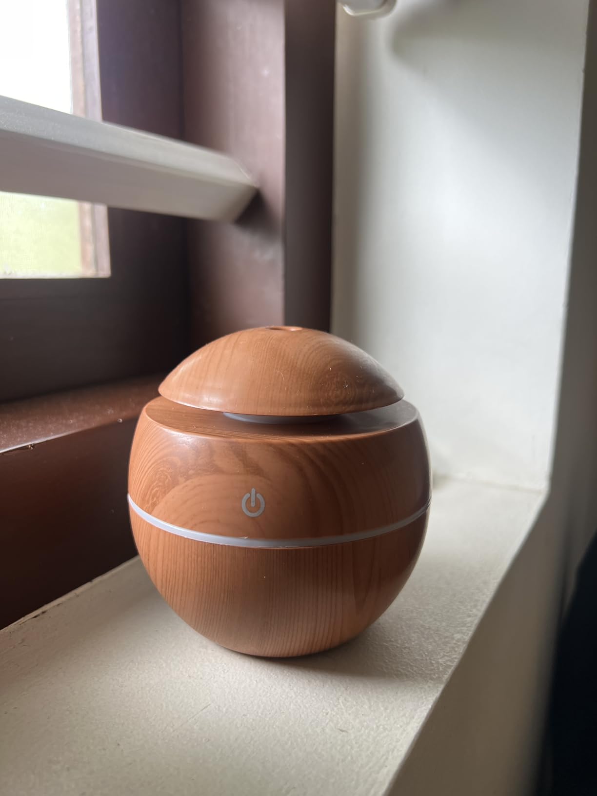 Desidiya Round Magic Wooden Cool Mist Diffuser, Essential Oil Diffuser ...