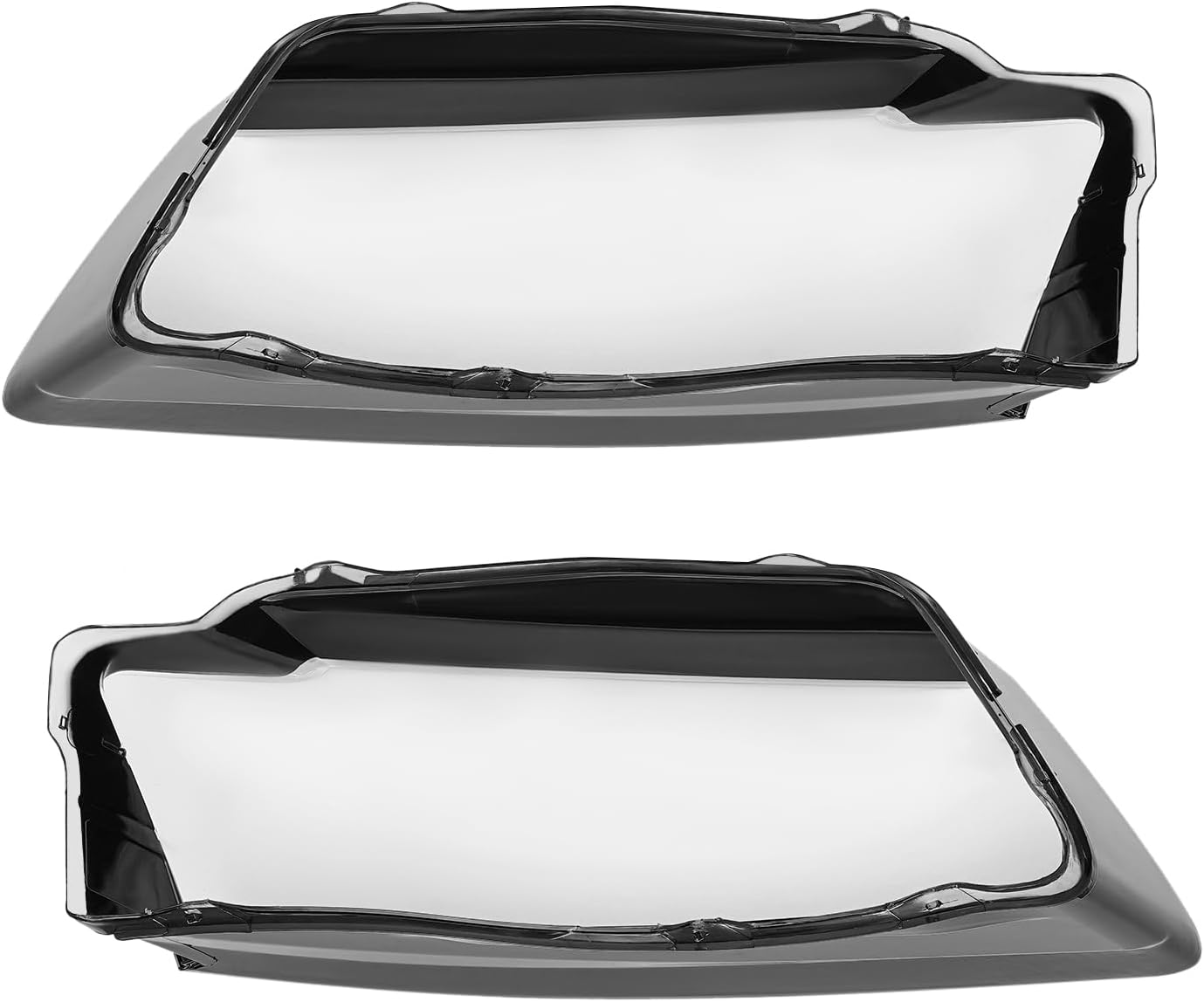 Pair Headlight Lens Cover Compatible with Audi A5 S5 RS5 2008 2009 2010 2011 2012 Front Left & Right Headlight Cover Clear Headlamp Lens Cover Replace for 8T0941029 8T0941030