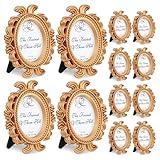 Meyeyaia 12 Pcs Mini Gold Frames, Antique Baroque Small Vintage Picture Frames...