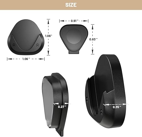 Miniatura 5 de JUMEIHUI Paquete de 6 Soportes Magnéticos para Control Remoto de Montaje en Pared, Organizador de Control Remoto de TV Conveniente y Elegante para