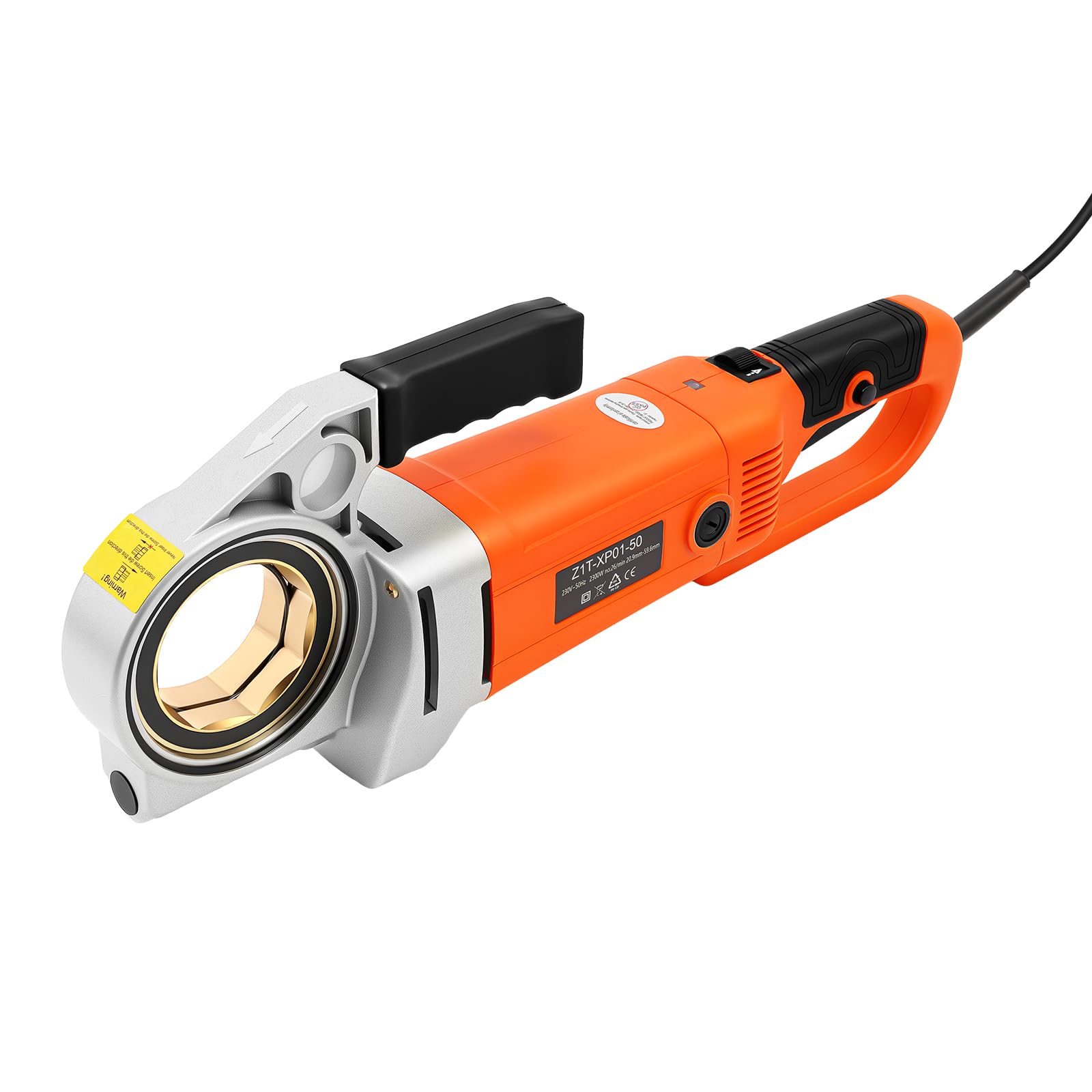 Macchina filettatrice portatile da 2300 W, infila tubi elettrico per tubi con 6 matrici da 1/2", 3/4", 1", 1 1/4", 1 1/2", 2", 2", filettatura per tubi