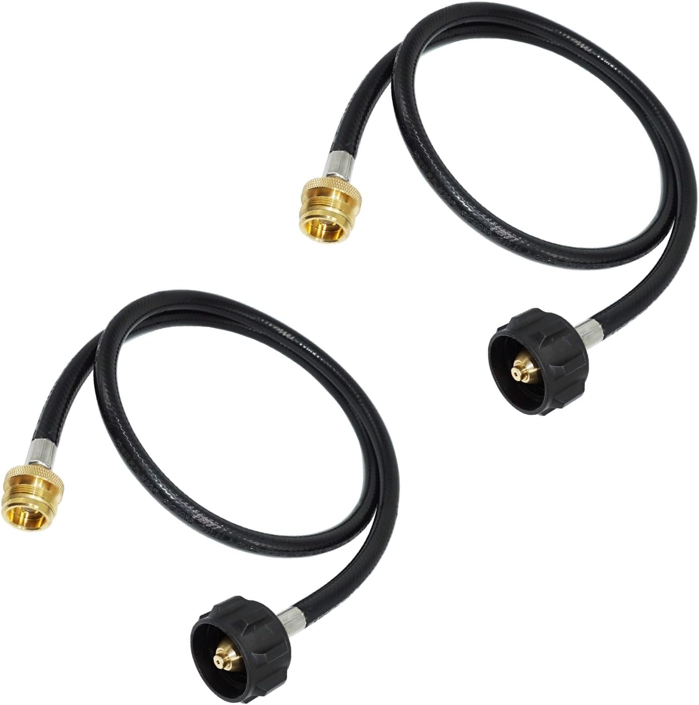 12 Feet Propane Adapter Hose 1 lb to 20 lb Converter Replacement for QCC1/Type1 Tank Connects 1 LB Bulk Portable Appliance to 20 lb Propane Tank