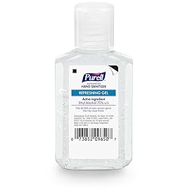 Purell Advanced Hand Sanitizer Refreshing Gel, Clean Scent, 2 fl oz Travel Size Flip Cap Bottle (Pack of 6) - 3155-04-EC