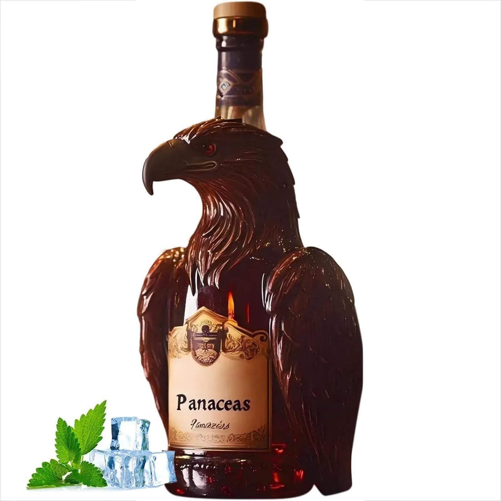 Karafka do dekantatora wina - butelka whisky, elegancki posąg orzeł karafka do whisky, niepowtarzalny styl, pełna artystycznego zmysłu, symulowany posąg orła