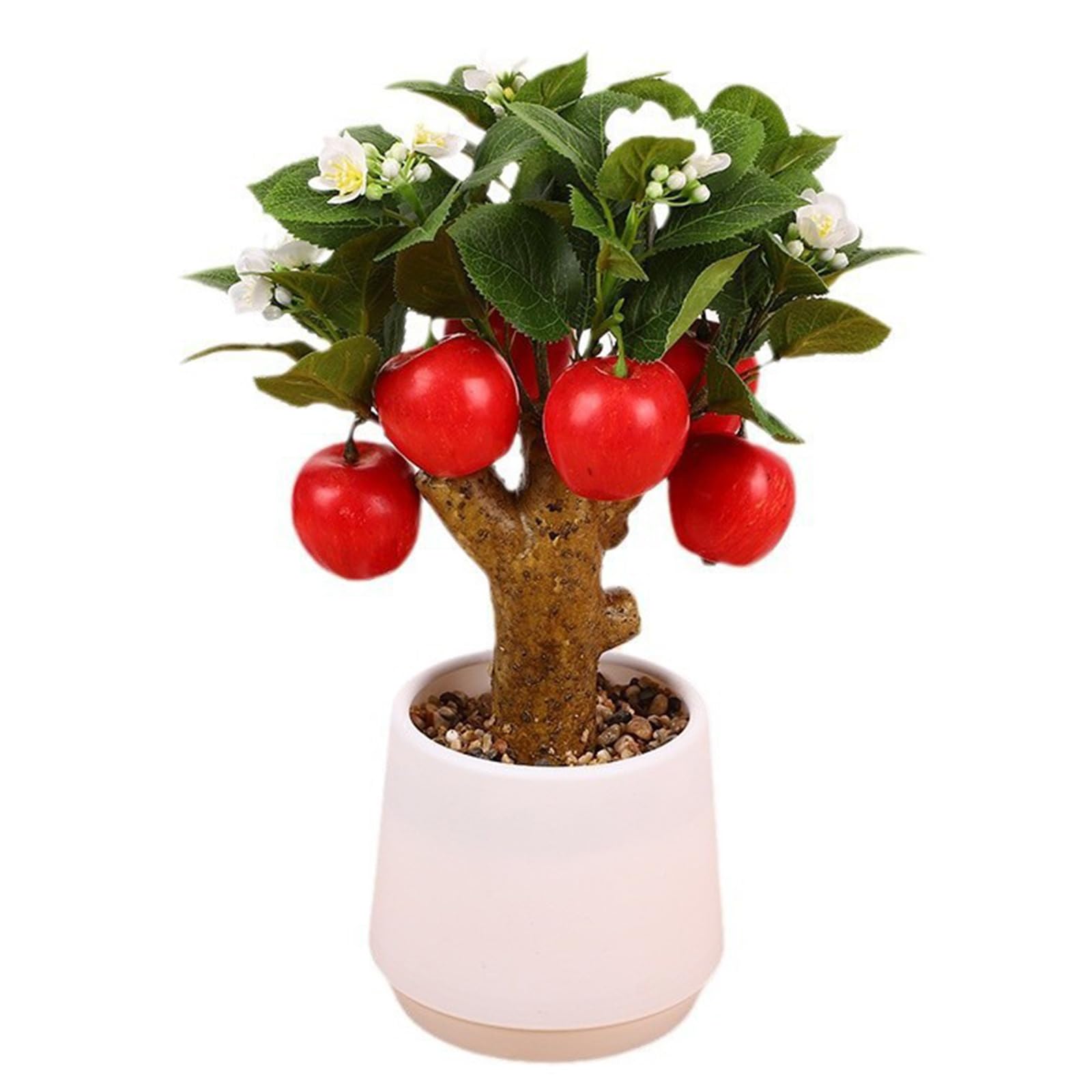 Hsioluted Miniature Artificial Fruit Branch Miniature Artificial Fruit Tree Branch Bonsais for Festival Holiday Decoration Fruits