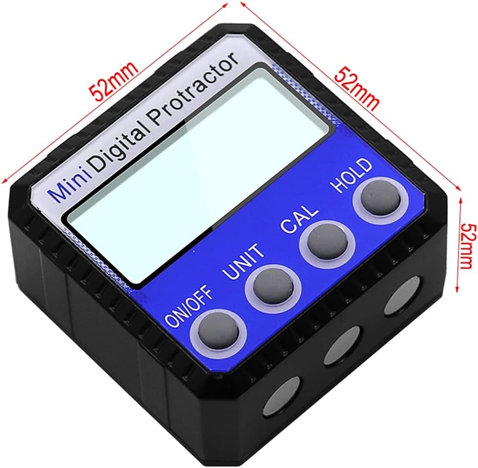 Digital Protractor Inclinometer Level Box Waterproof Angle Finder Measure Bevel Box Goniometer Gauge Ruler Protractor