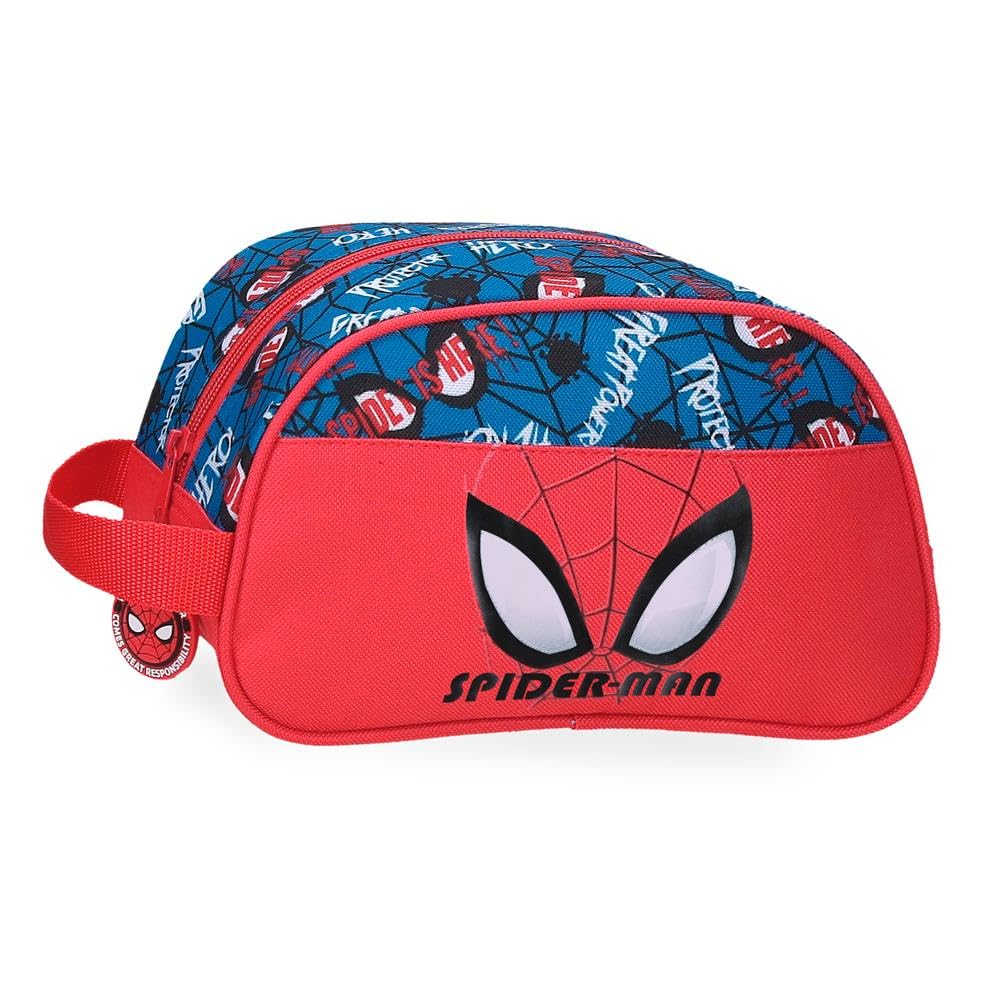 Marvel Joumma Marvel Spiderman Authentic Neceser Adaptable Rojo 24x14x10 cms Poliéster L