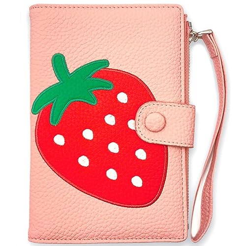 BelugaDesign Kawaii Wallet | Anime Fashion Women Cartoon Pastel Cute Coin Pouch - Strawberry
