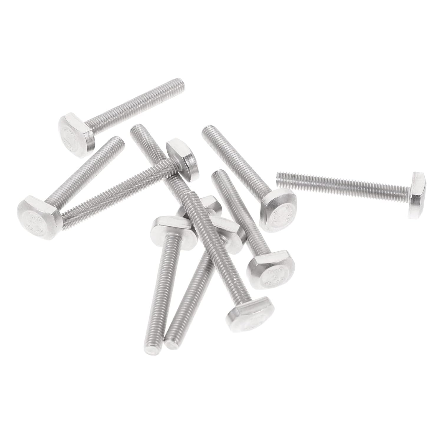 10pcs M6x45 Stainless Steel T Slot Bolts for Woodworking