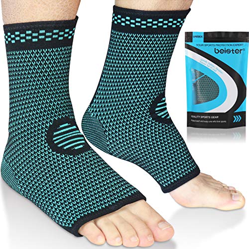 Beister tobilleras de compresión para mujeres y hombres, elástico para esguinces, fascitis plantar, calcetines para recuperación de lesiones, dolor de articulaciones, tendón de Aquiles