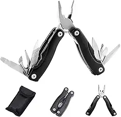 Multitool, 14 em 1 Alicate Multifuncional, Ferramenta Múltipla, Aço Inoxidável Multiferramenta, Canivete Multiuso, Atividades ao Ar Livre, Acampamento