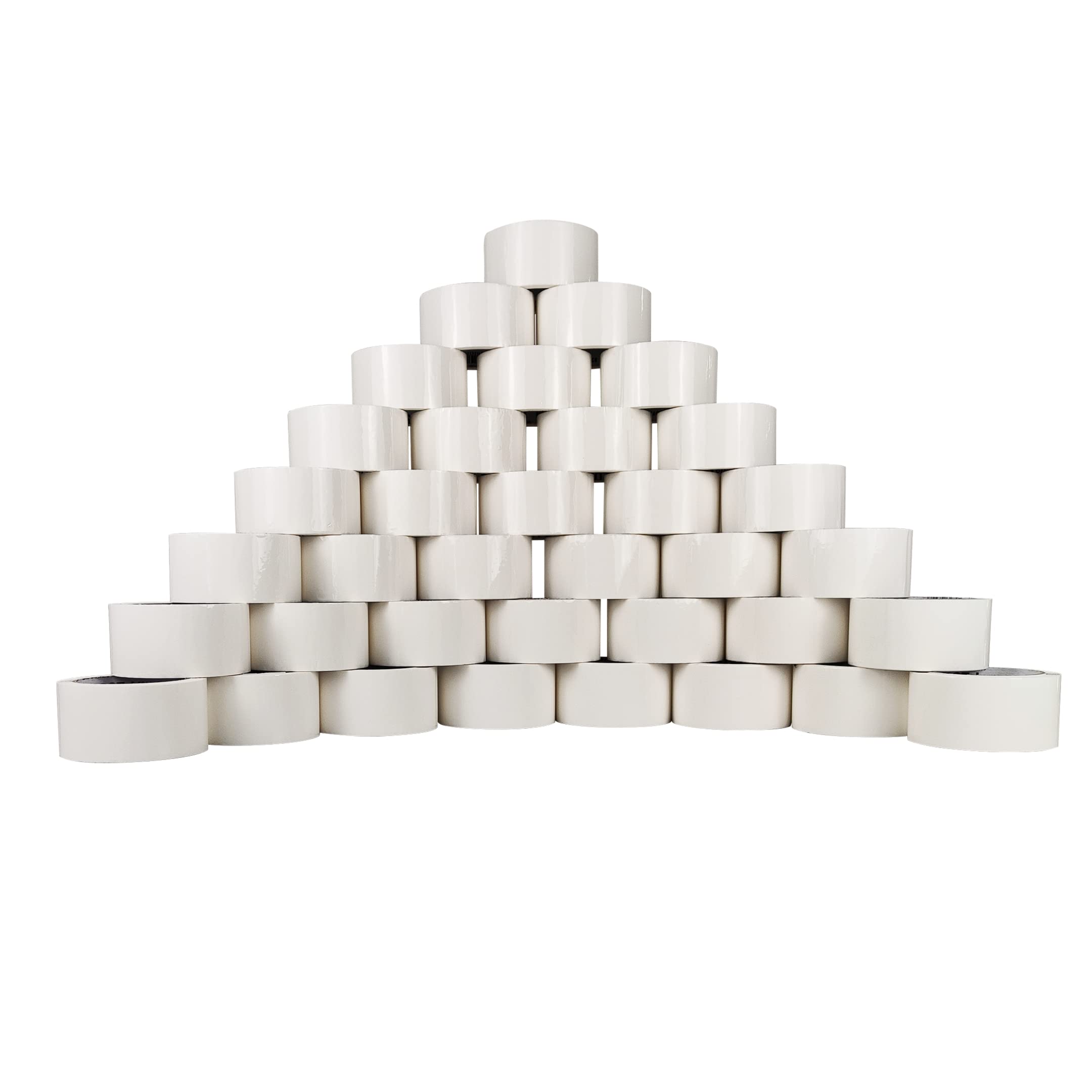RAYLU PAPER® - Rollos de Precinto, Cinta Adhesiva para Embalaje de Cajas de Envío Resistente y Extra Fuerte, 66 metros x 50 mm de ancho (36 unidades, Blanco)