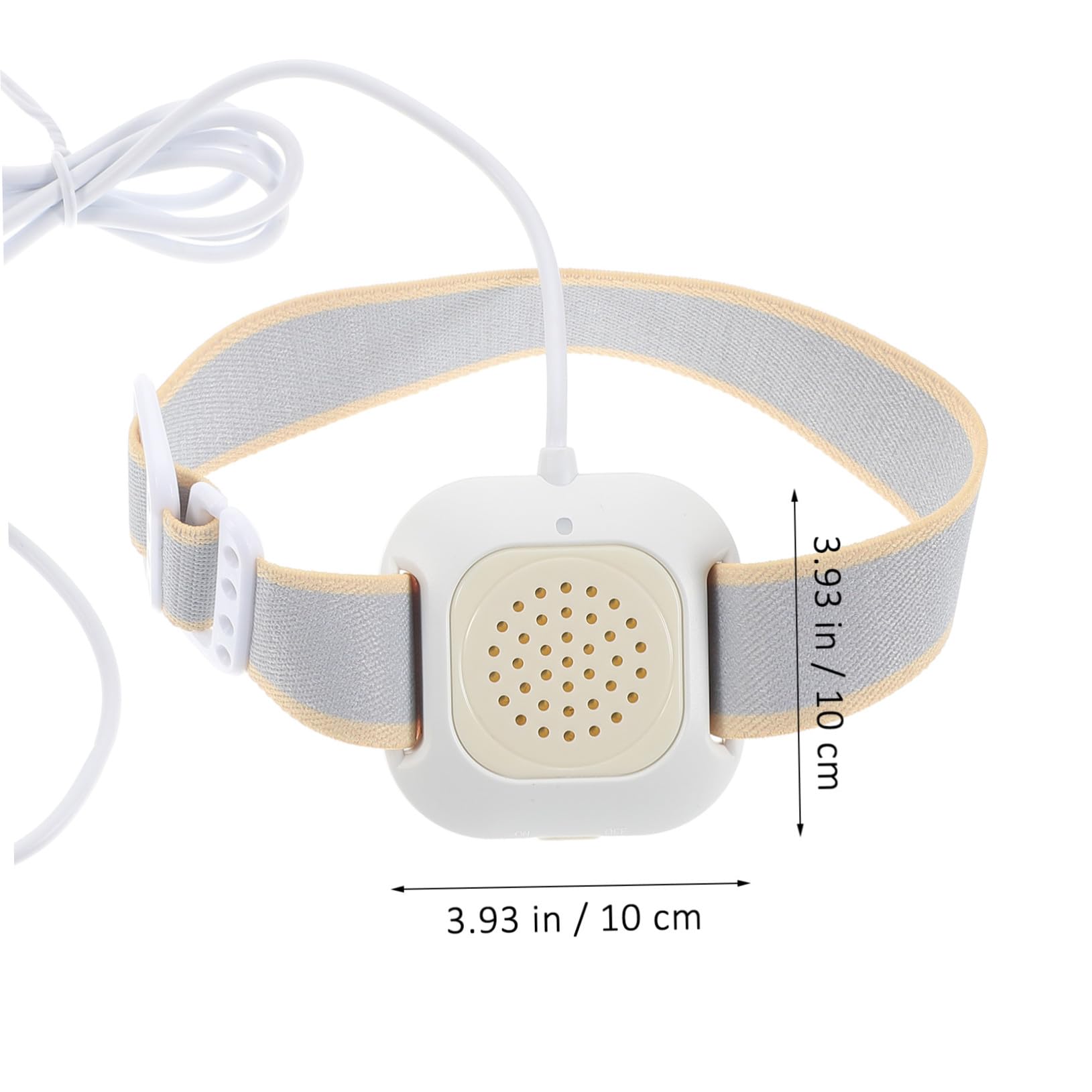 Alarme Énurésie Nocturne avec Capteur Urine pour Garçon Fille et Adultes Bande Flexible Alerte Sonore et Vibration Forte Dispositif de Formation Propreté Blanc Neutre