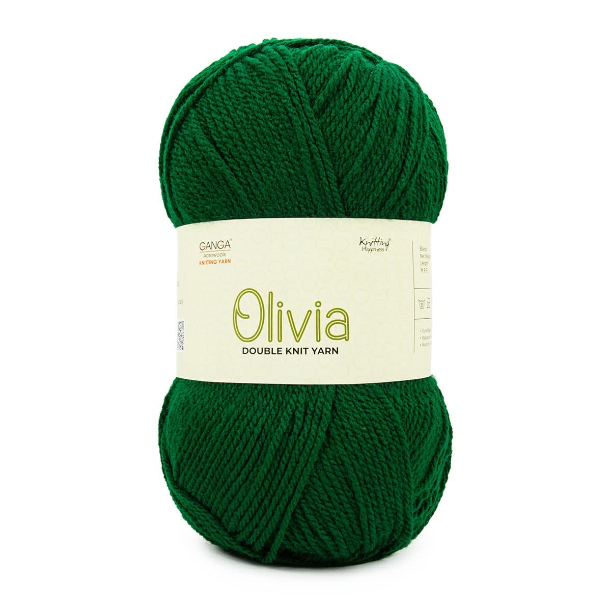 Ganga Olivia Hand Knitting and Crochet Yarn (Fennel Green) (400gms)