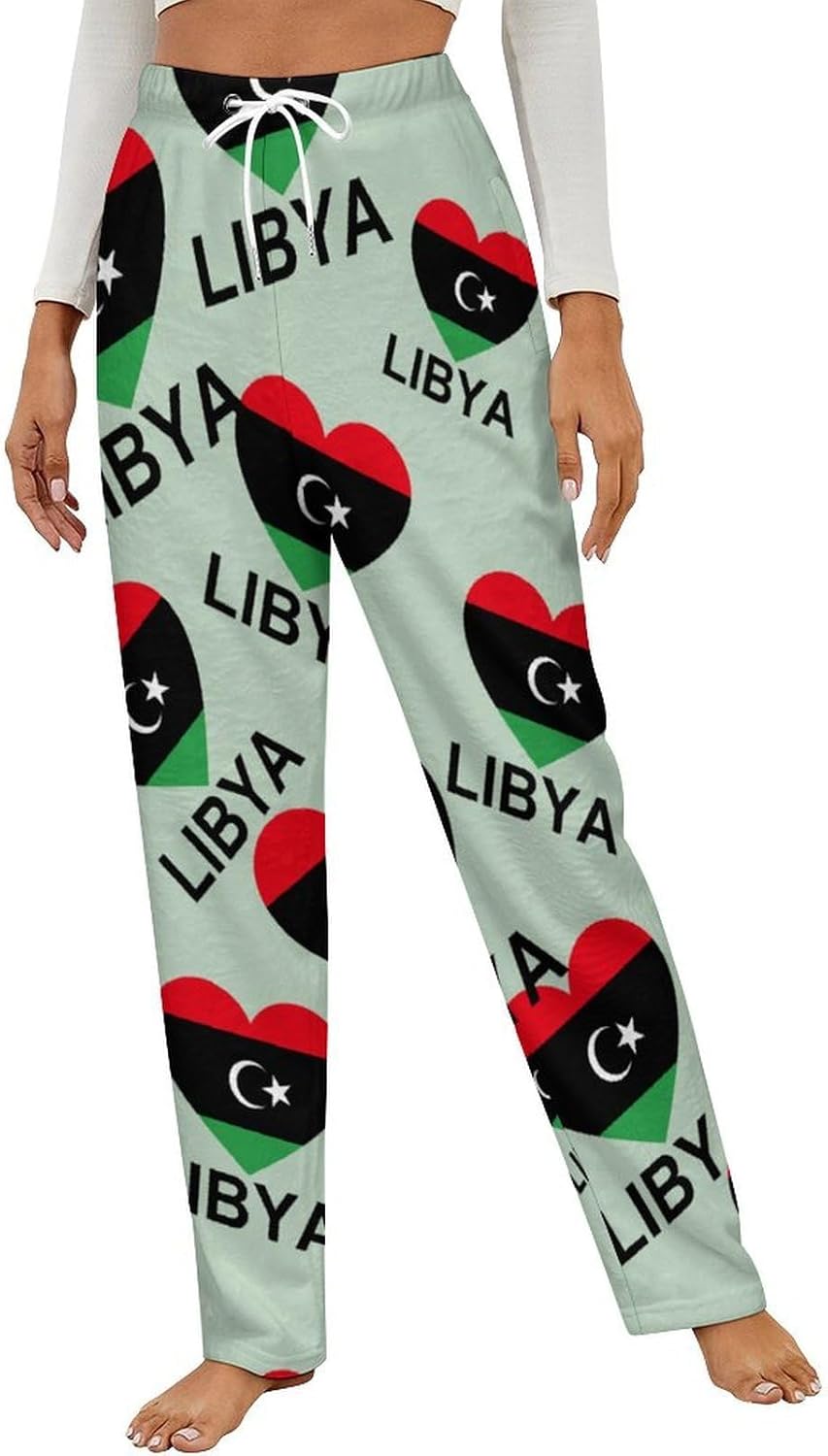 Love Libya Fuzzy Pajama Pants Fleece Bottoms Women Soft Plush Lounge Pants