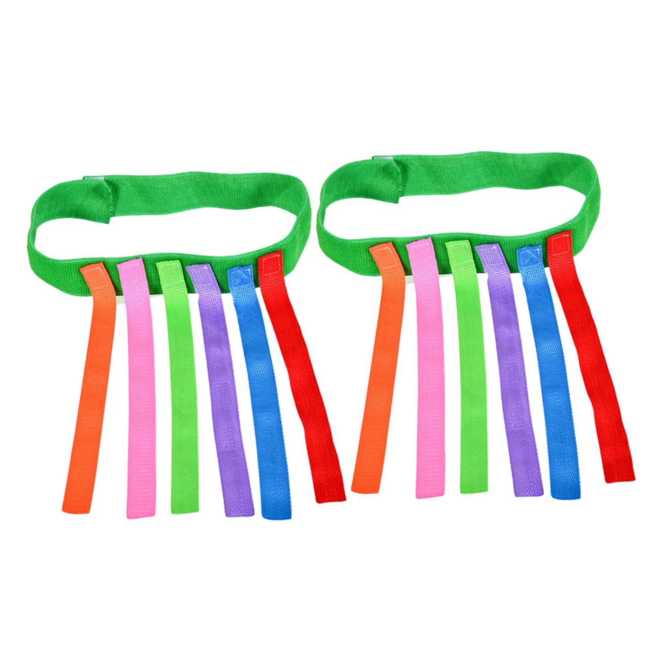 SUPVOX 2Pcs Colorful Pull Tails Outdoor Games Props for Training and Educational Fun Develops Hand Eye Coordination and Social Skills