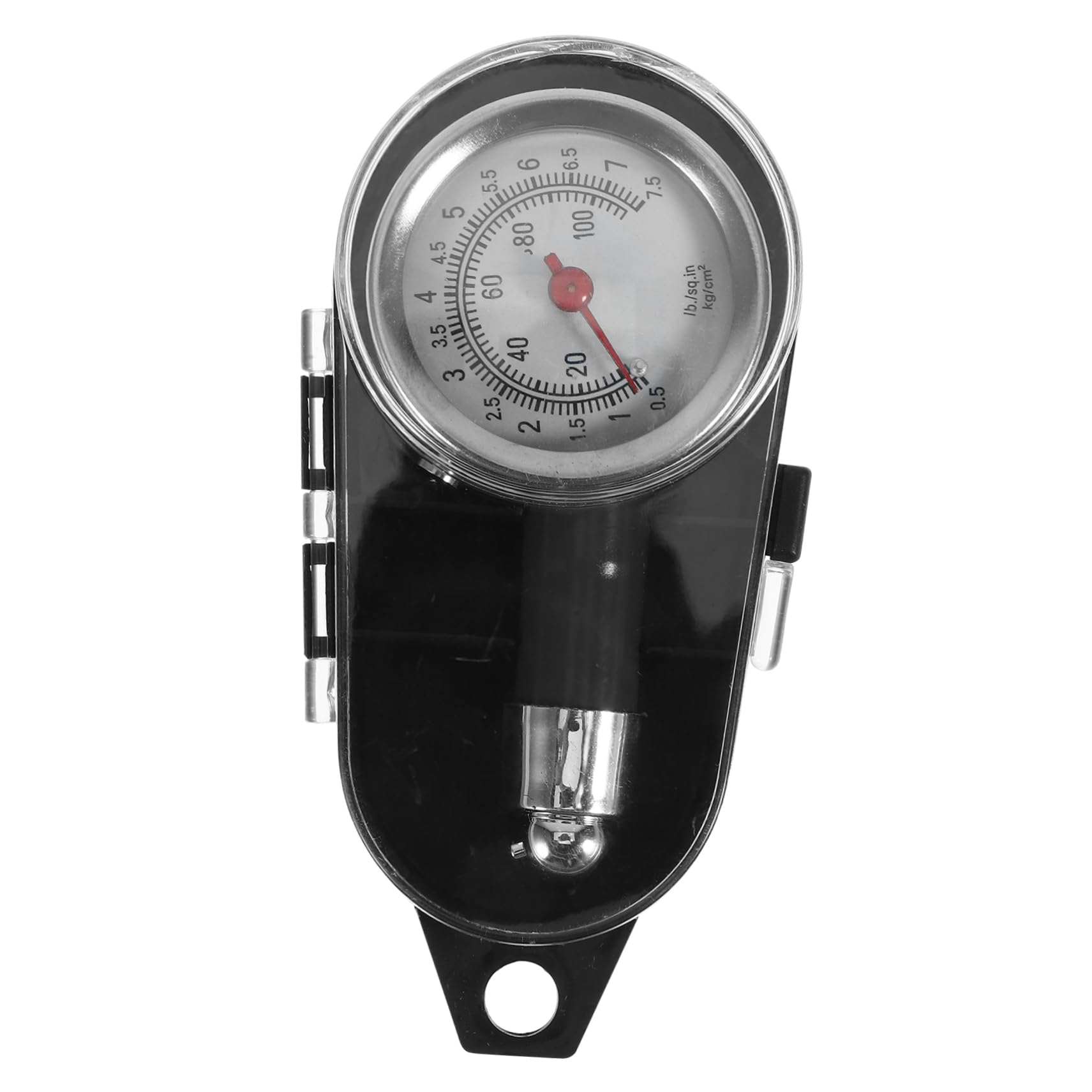Zerodeko 5 Pezzi Monitoraggio Della Pressione Dei Pneumatici Auto Portatile Controllo Manometro Misura Checker a Pressione Dei Pneumatici Plastica Nero