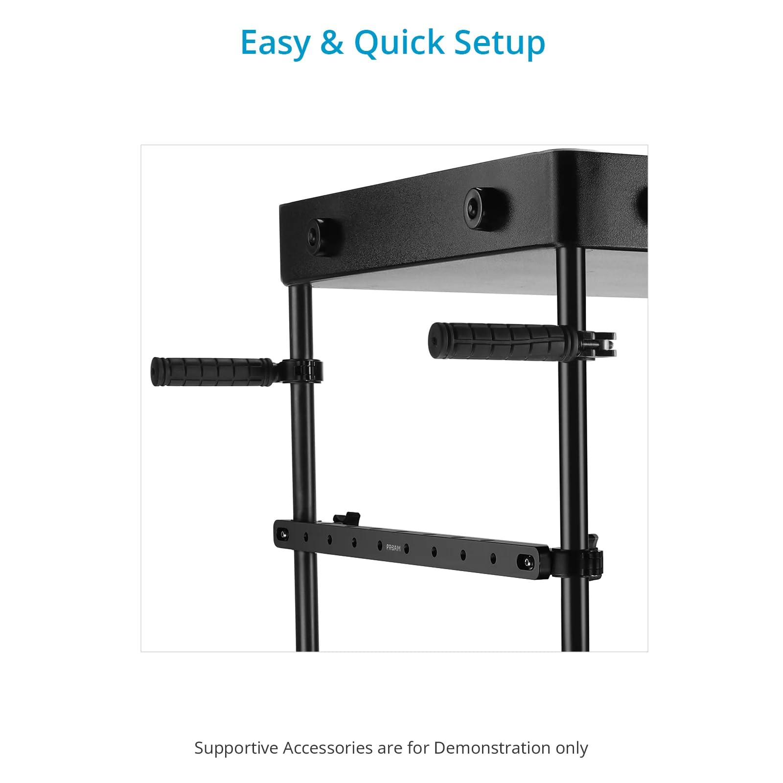 Barre transversale PROAIM pour chariots Bowado Pro, Victor et Atlas | Ajoute plusieurs points de fixation aux chariots compatibles tout en gardant les accessoires organisés et accessibles.
