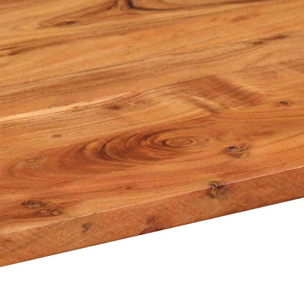 vidaXL Dessus de Table, Plateau de Table, Dessus de Table de Remplacement Salle de Séjour Intérieur, 140x50x2,5 cm Ovale Bois Massif d'Acacia