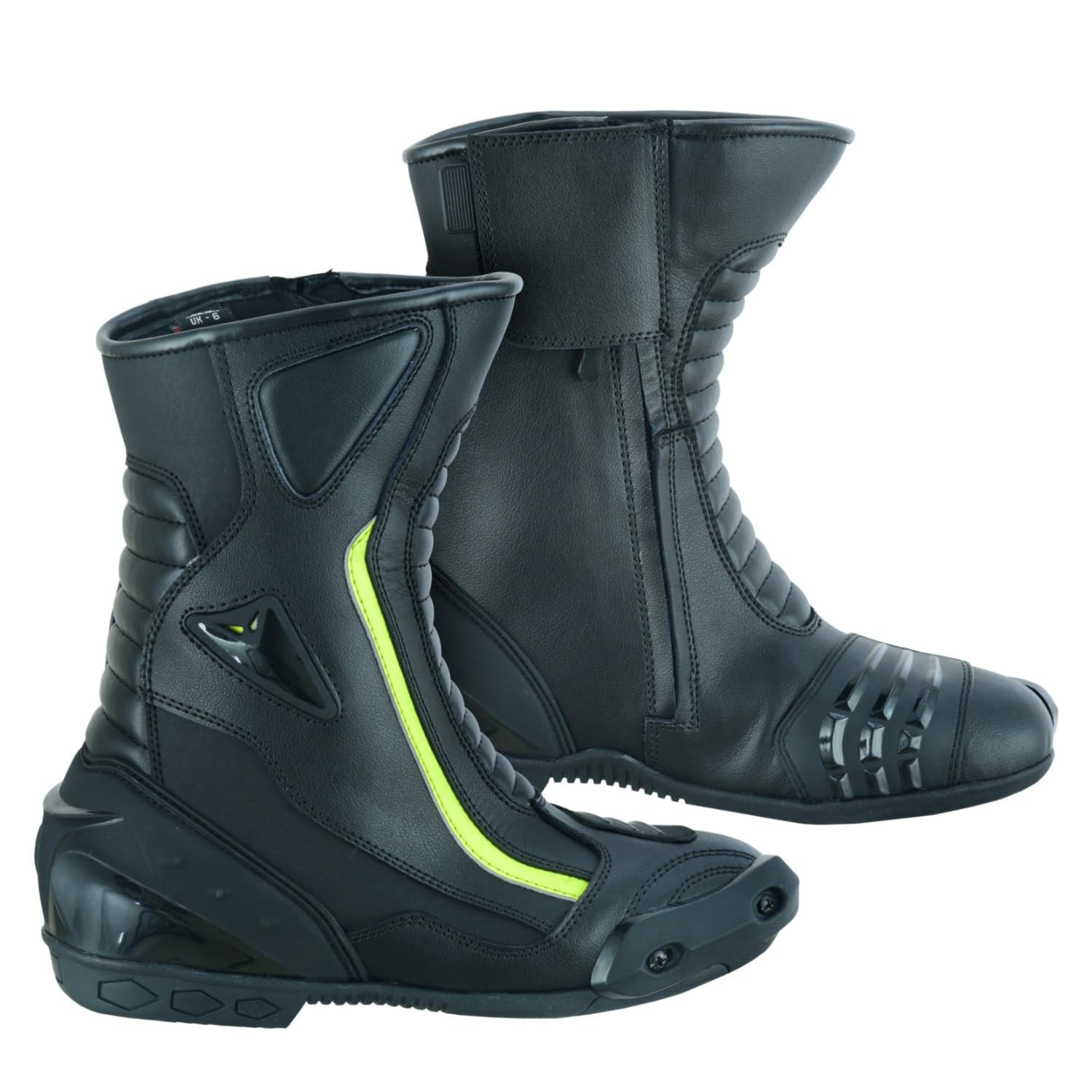 Herren Motorradstiefel – Robuste Biker Schuhe mit Knöchelschutz, Schalthebelverstärkung & Schnürsenkel mit Klett-Abdeckung