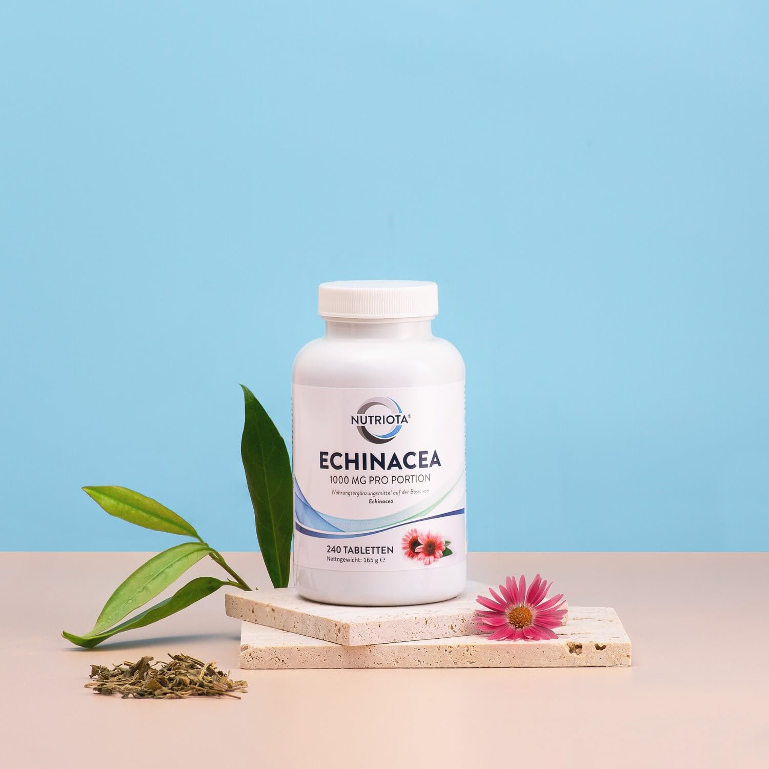 Natürliche Echinacea 500 mg | 240 hochkonzentrierte vegane Tabletten | Zur Bekämpfung von Erkältung und Grippe| Stärkt das Immunsystem | Von Aceso