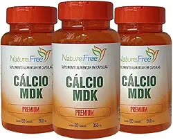 Kit 3 Cálcio MDK Premium 60 Cápsulas